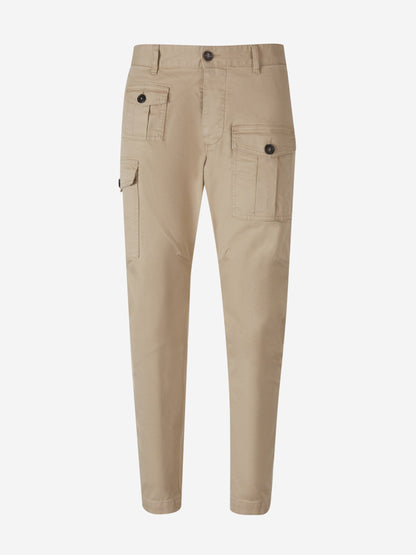 Outlet online Dsquared2 Hombre Pantalones Cargo Algodón color Topo sku 521-003011 01 - Foto 1