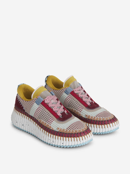 Outlet online Chloé Mujer Sneakers Ecológico Nama color Burdeos sku 806-000321 03 - Foto 4