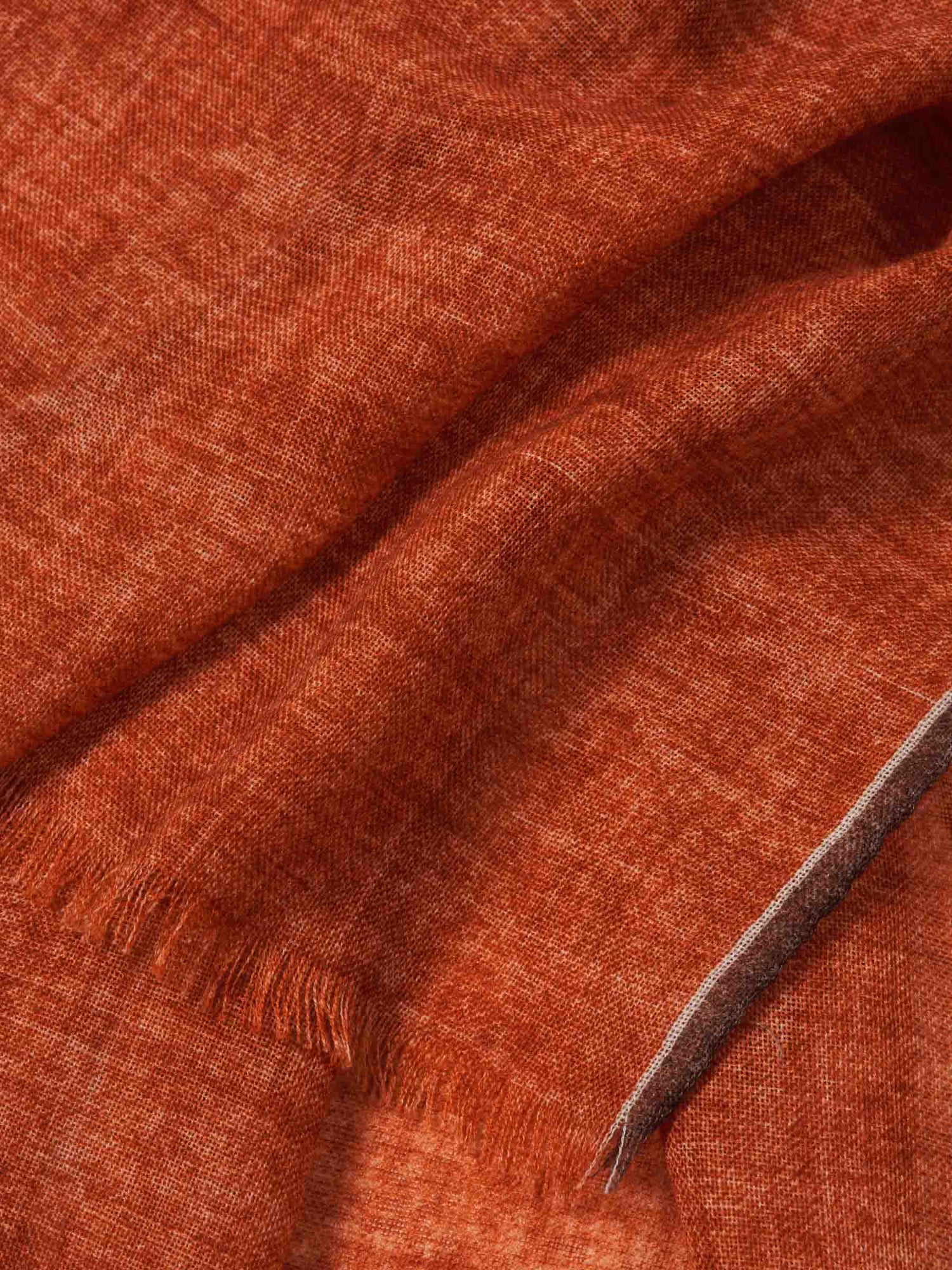 Santa Eulalia Bufanda Lisa Lana color Naranja sku 630-001445 02 - Foto 3