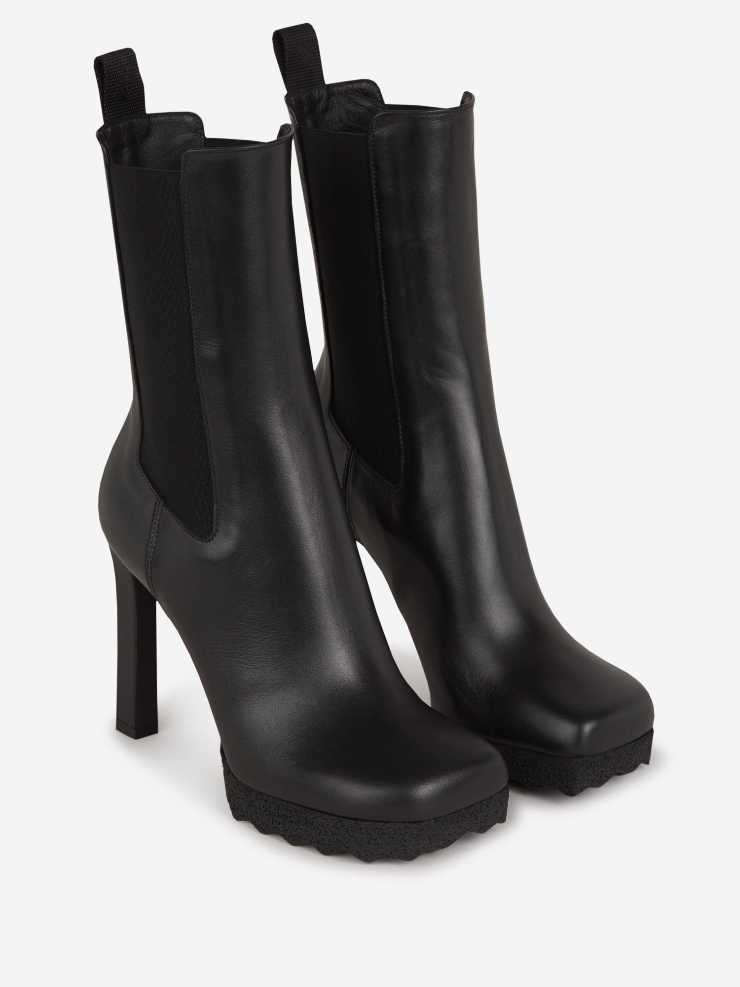 Outlet online Off-White Mujer Botas Chelsea Esponja color Negro sku 800-004804 01 - Foto 2