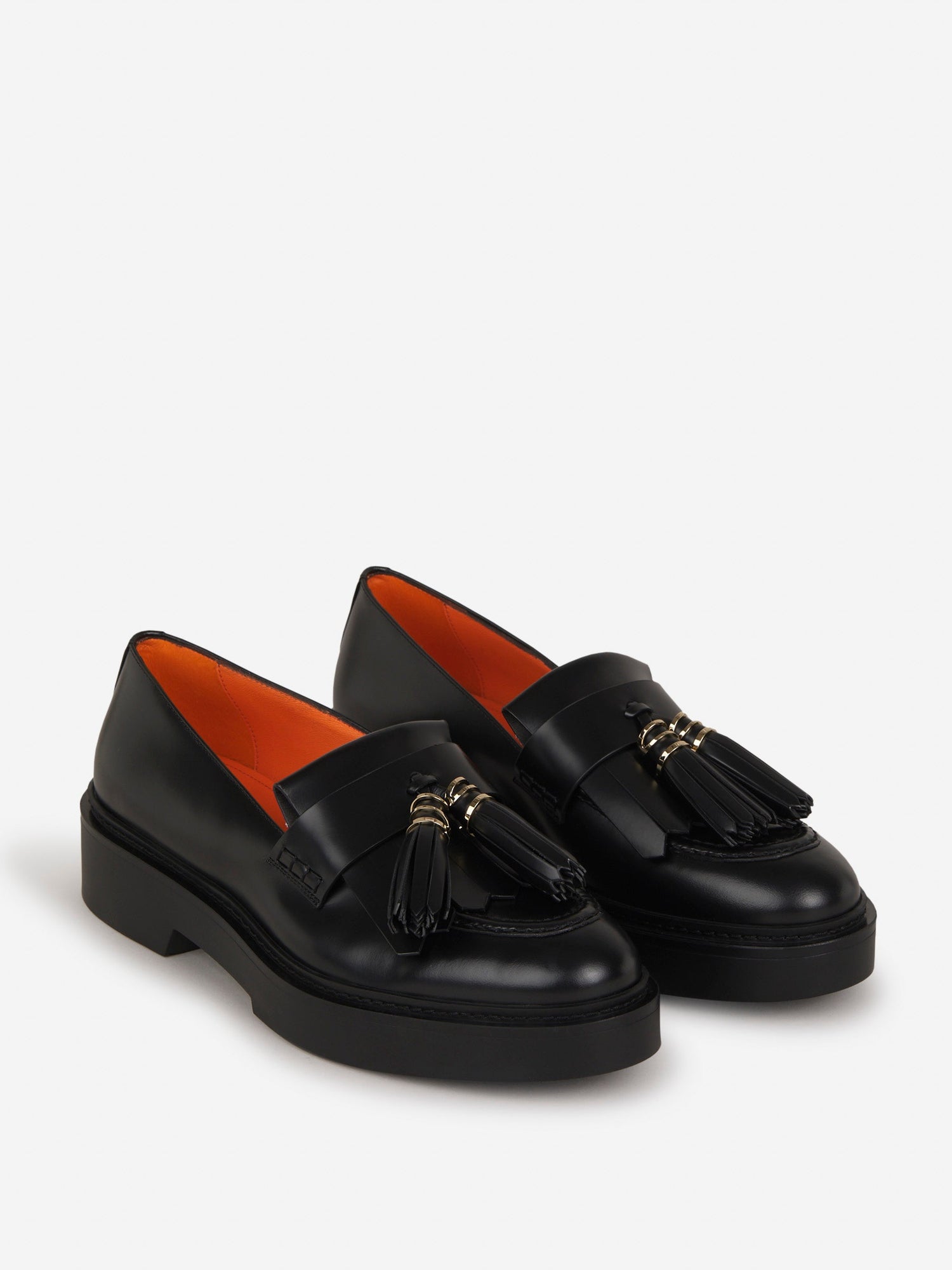 Outlet online Santoni Mujer Mocasines Borlas Piel color Negro sku 800-004808 01 - Foto 2
