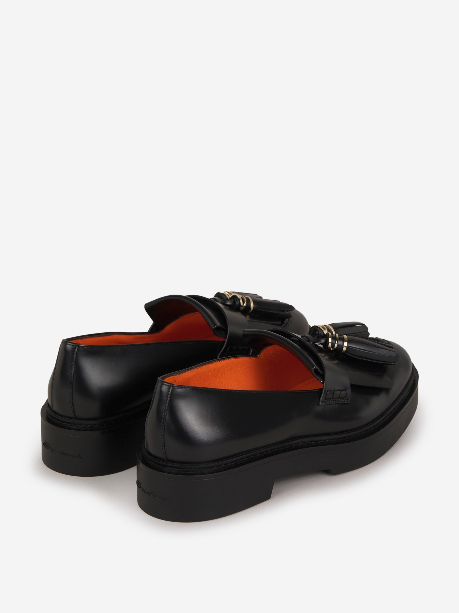 Outlet online Santoni Mujer Mocasines Borlas Piel color Negro sku 800-004808 01 - Foto 3