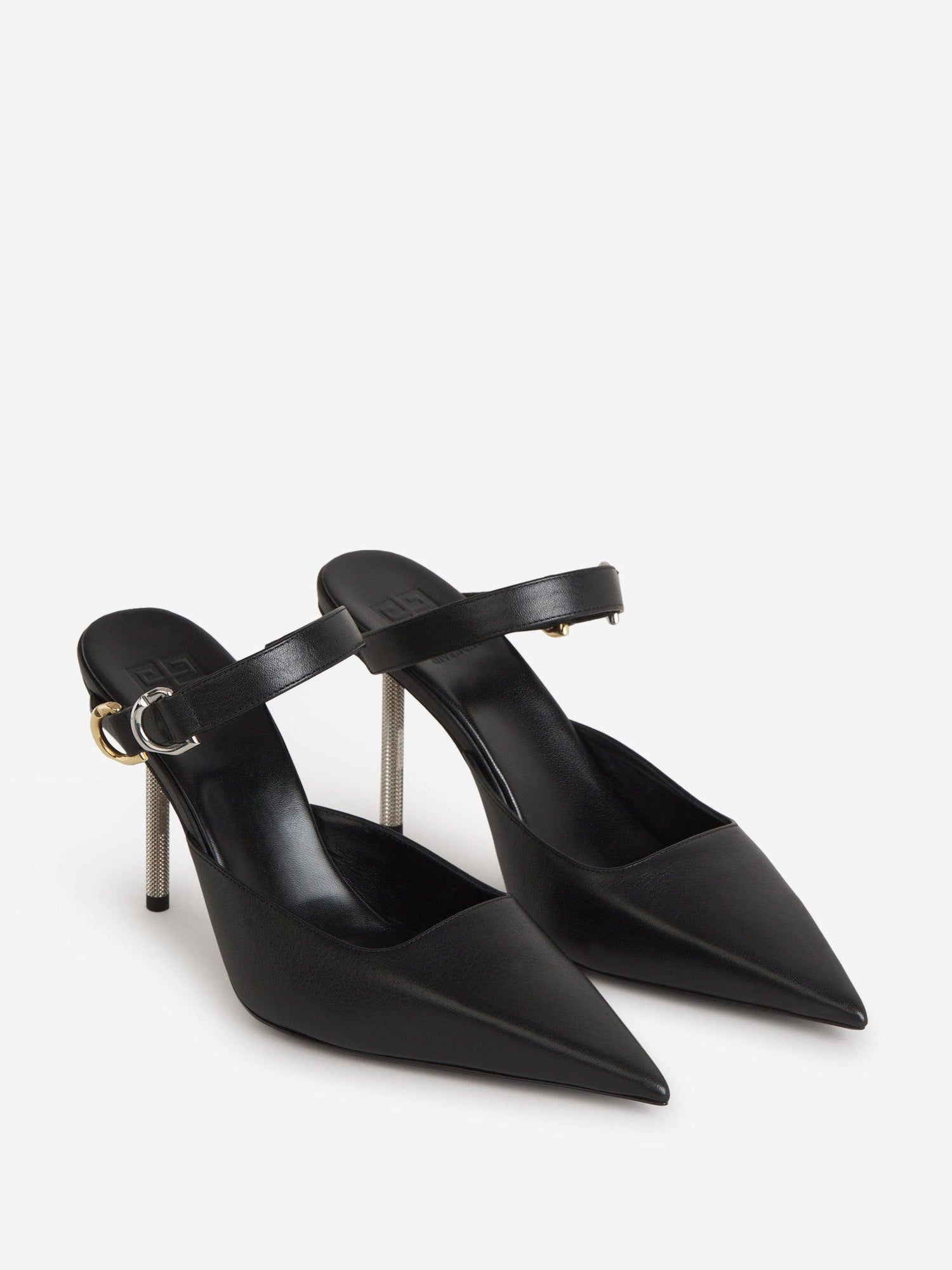 Outlet online Givenchy Mujer Mules Voyou Piel color Negro sku 800-004897 01 - Foto 2