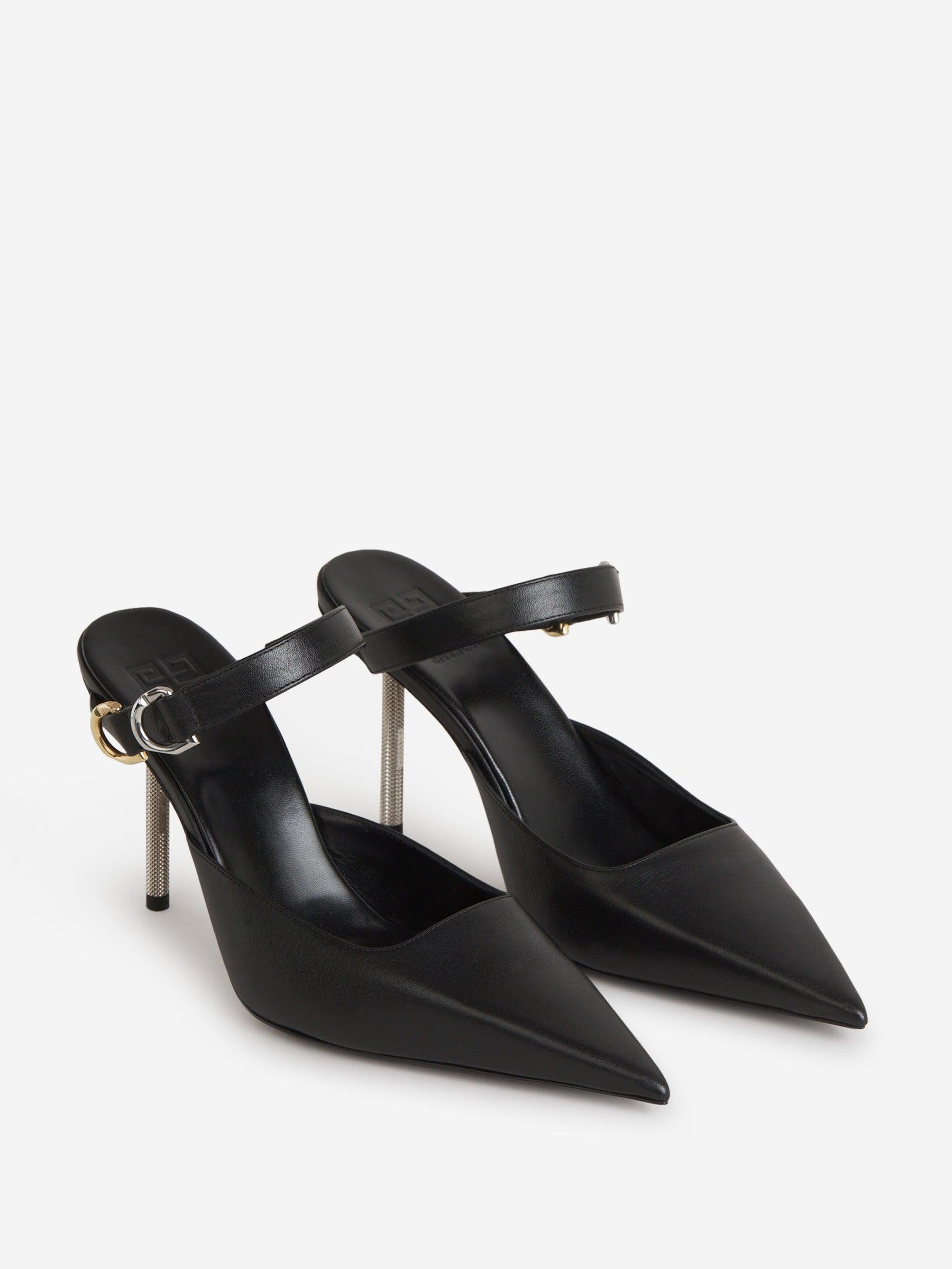 Outlet online Givenchy Mujer Mules Voyou Piel color Negro sku 800-004897 01 - Foto 2