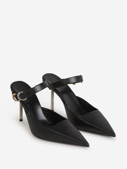 Outlet online Givenchy Mujer Mules Voyou Piel color Negro sku 800-004897 01 - Foto 2