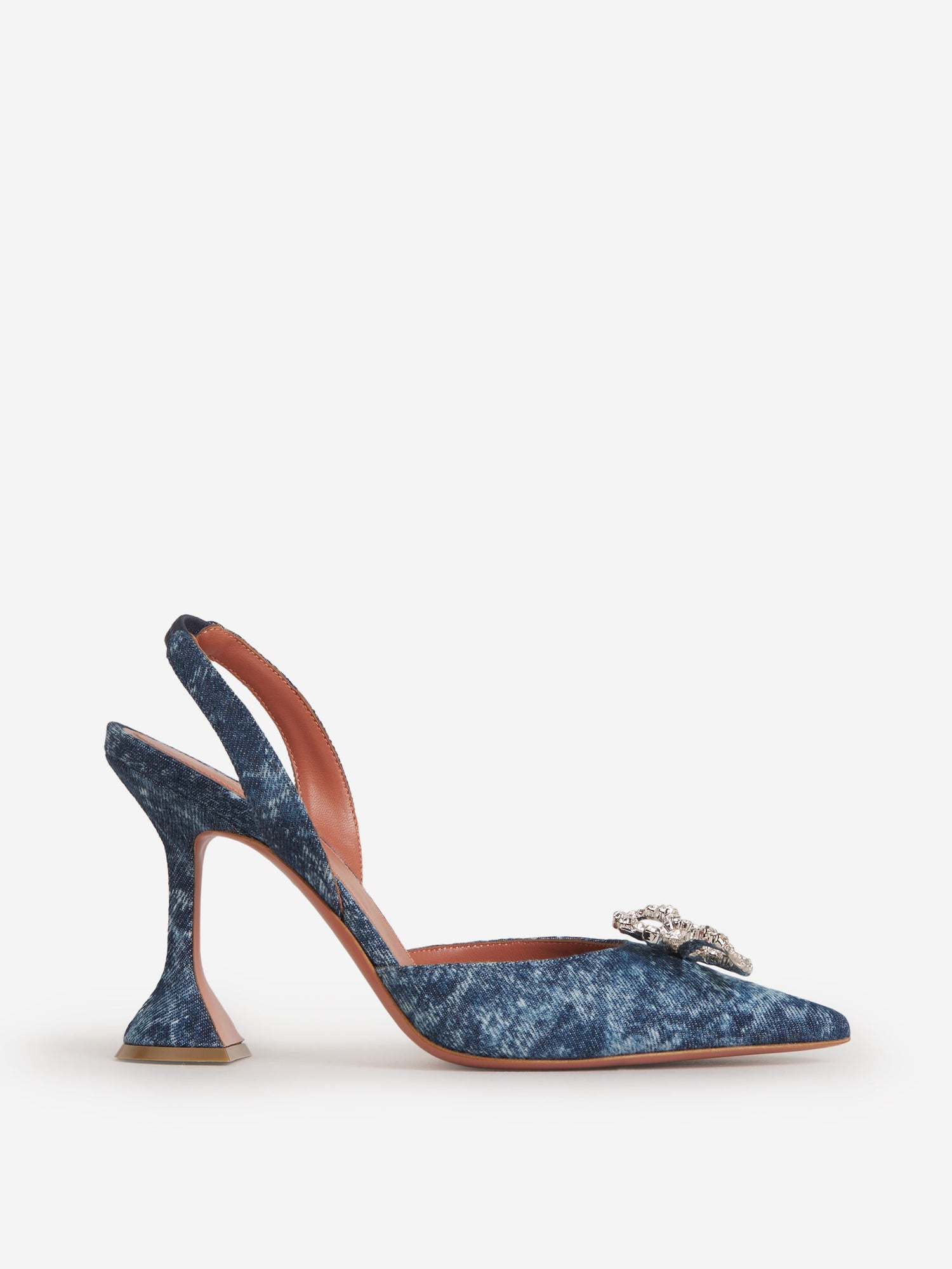 Outlet online Amina Muaddi Mujer Zapatos Rosie Slim color Azul Denim sku 800-004986 01 - Foto 1