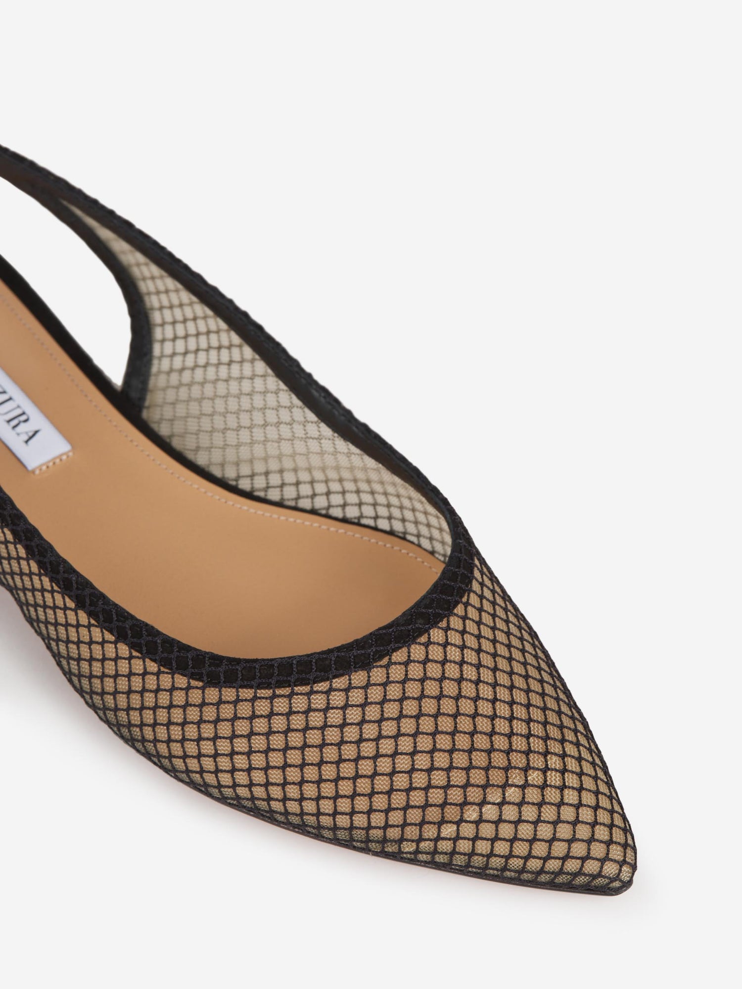 Outlet online Aquazzura Mujer Bailarinas Bow Tie Mesh color Negro sku 800-005067 01 - Foto 4
