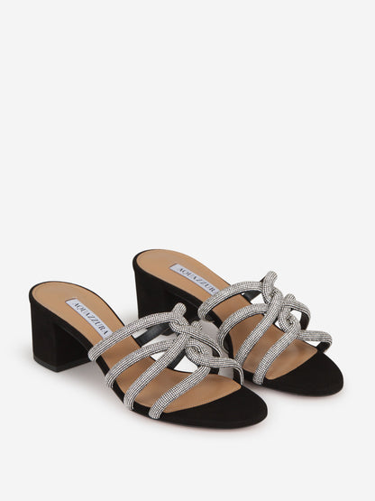Outlet online Aquazzura Mujer Sandalias Moondust color Negro sku 800-005073 01 - Foto 2