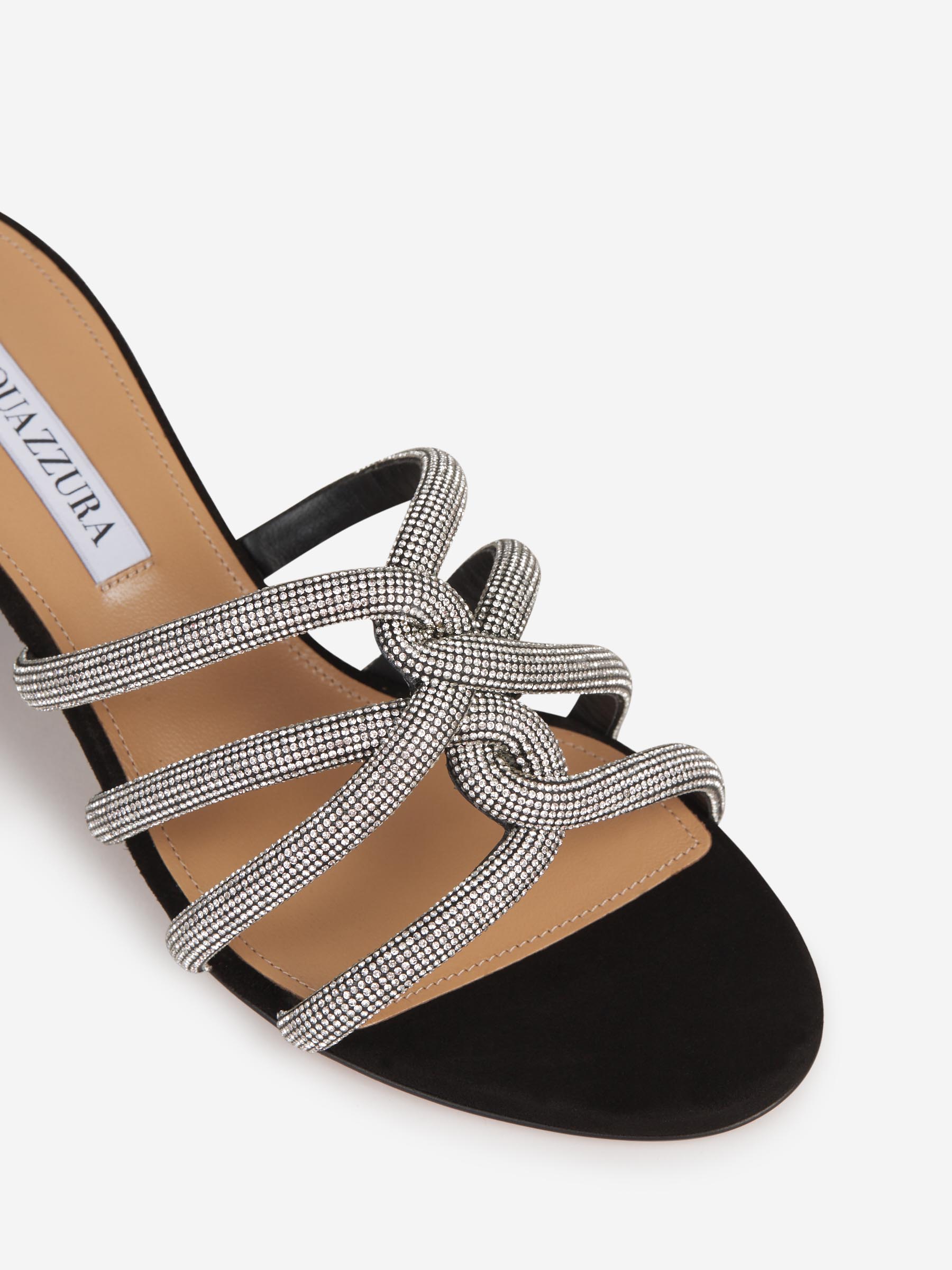Outlet online Aquazzura Mujer Sandalias Moondust color Negro sku 800-005073 01 - Foto 4
