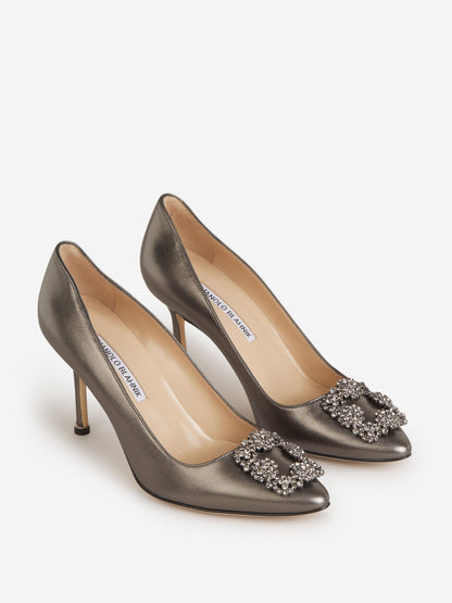 Outlet online Manolo Blahnik Mujer Zapatos Hangisi color Plateado sku 800-005114 01 - Foto 2
