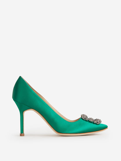 Outlet online Manolo Blahnik Mujer Zapatos Hangisi color Verde Azulado sku 800-005115 01 - Foto 1