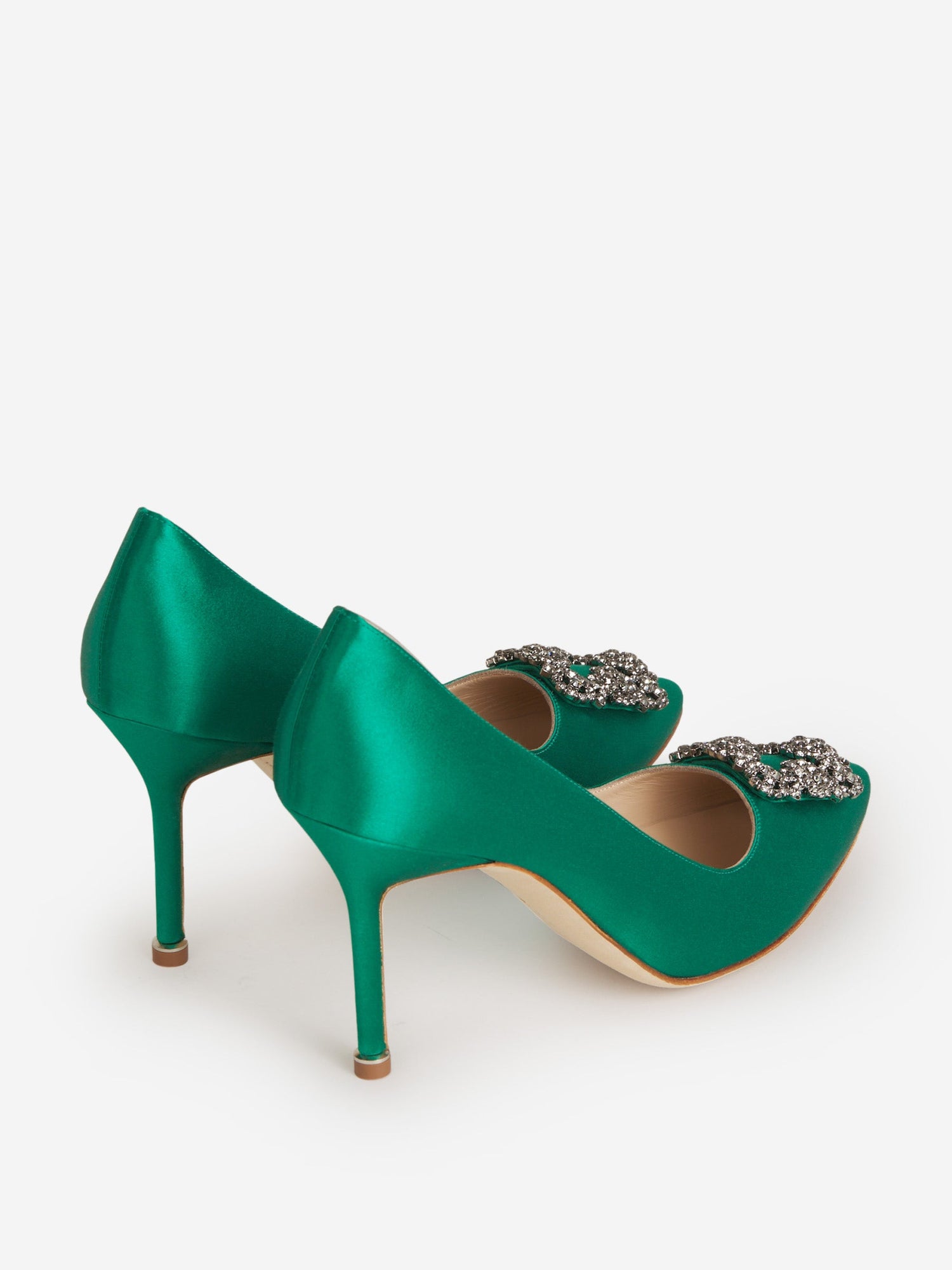 Outlet online Manolo Blahnik Mujer Zapatos Hangisi color Verde Azulado sku 800-005115 01 - Foto 3