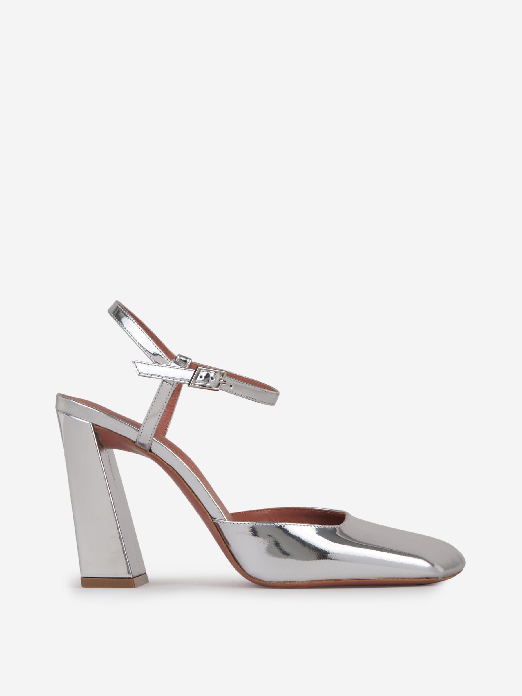 Outlet online Amina Muaddi Mujer Zapatos Metalizados Piel color Plateado sku 800-005193 01 - Foto 1