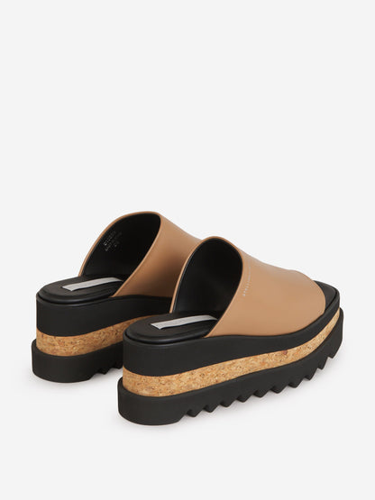 Outlet online Stella McCartney Mujer Sandalias Plataforma Sneak-Elyse color Marrón sku 800-005217 00 - Foto 3