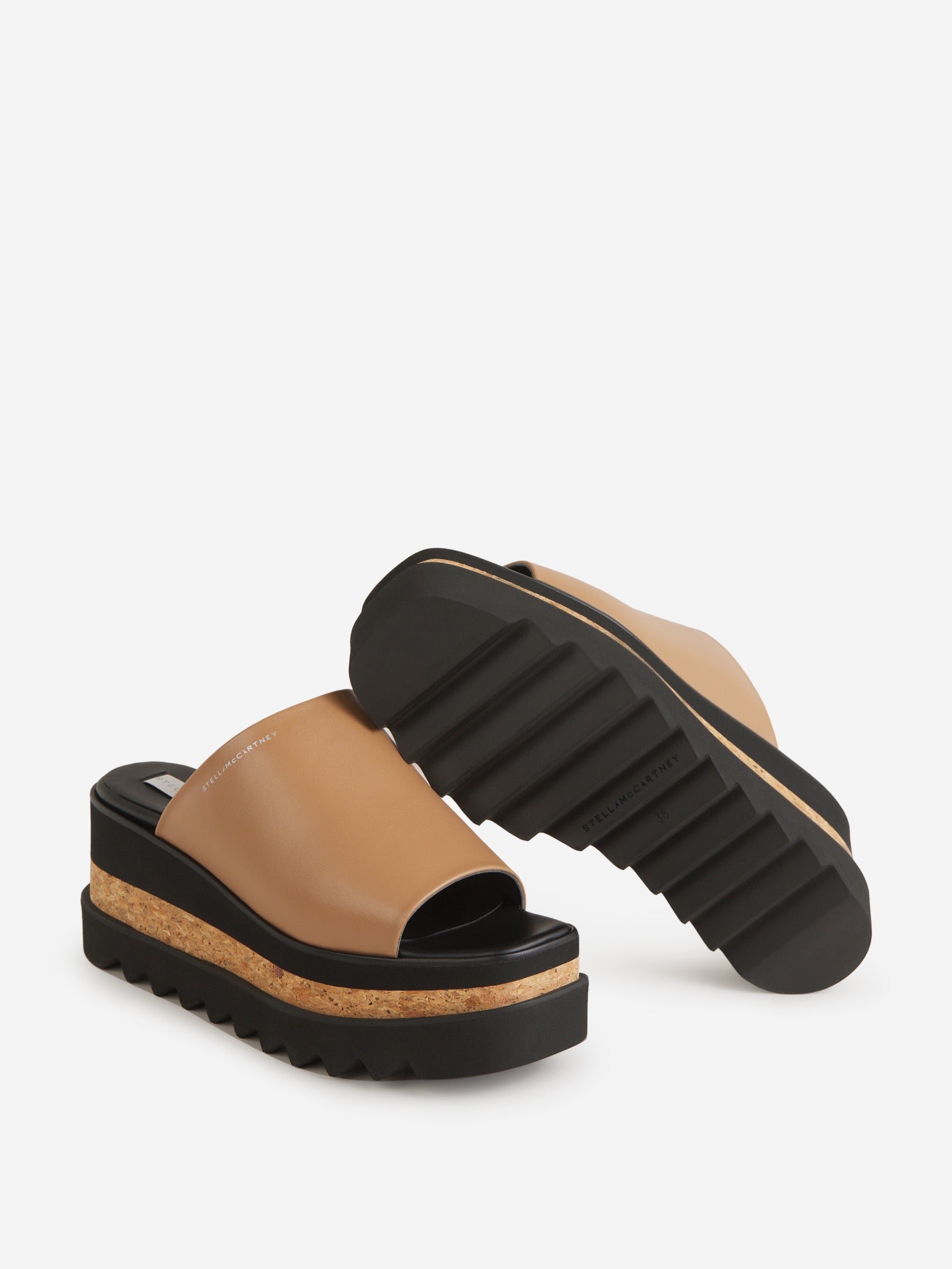 Outlet online Stella McCartney Mujer Sandalias Plataforma Sneak-Elyse color Marrón sku 800-005217 00 - Foto 4