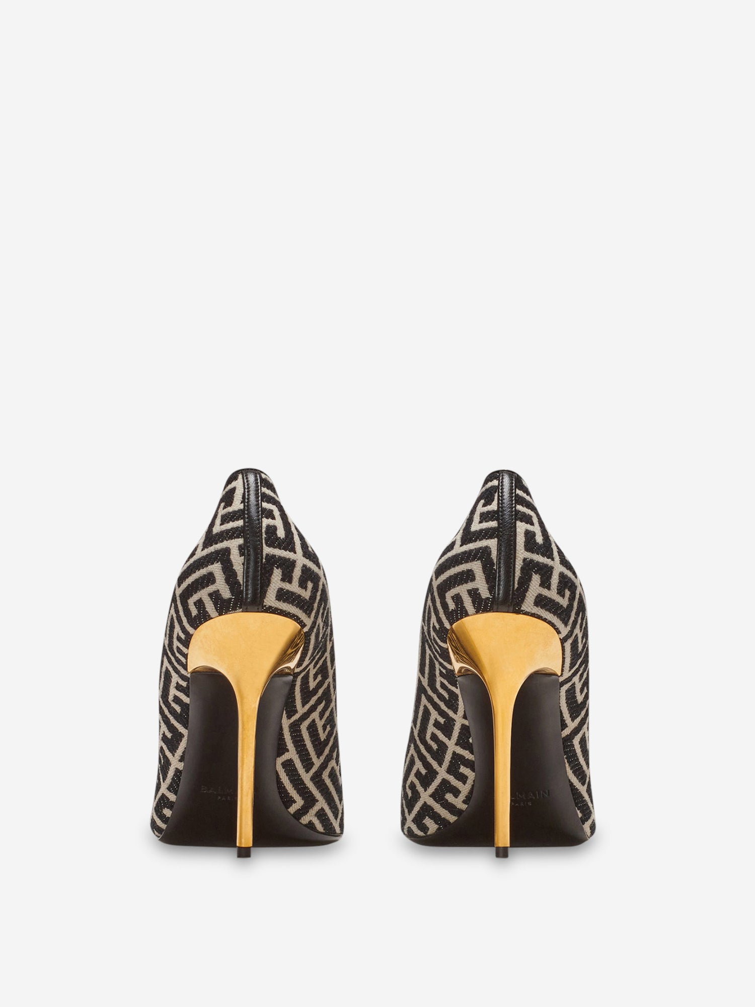 Outlet online Balmain Mujer Zapatos Tacón Rubby Jacquard color Negro sku 800-005396 01 - Foto 3