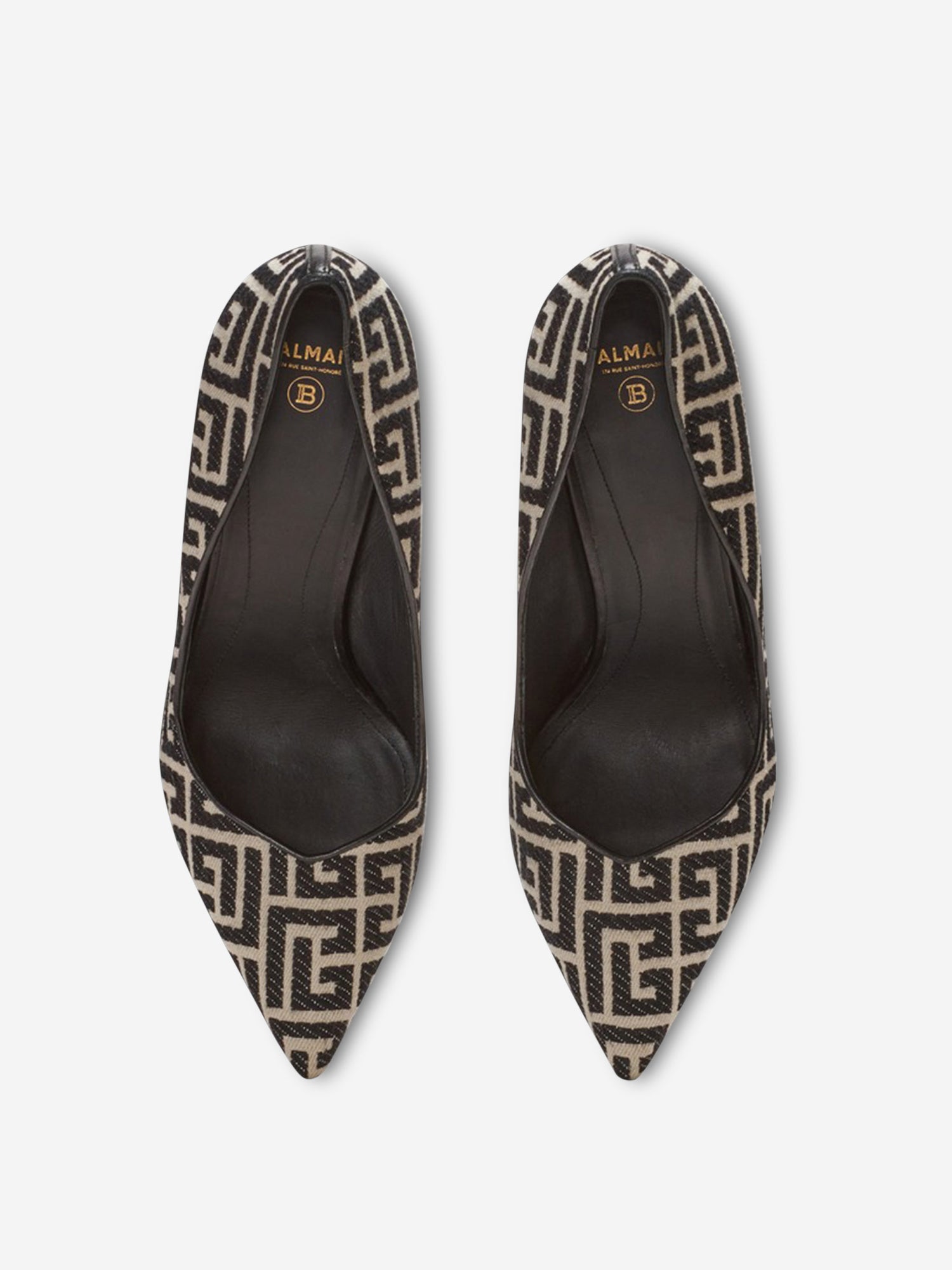 Outlet online Balmain Mujer Zapatos Tacón Rubby Jacquard color Negro sku 800-005396 01 - Foto 7