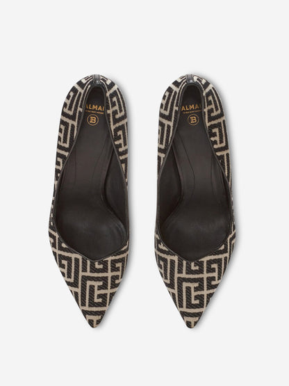 Outlet online Balmain Mujer Zapatos Tacón Rubby Jacquard color Negro sku 800-005396 01 - Foto 7