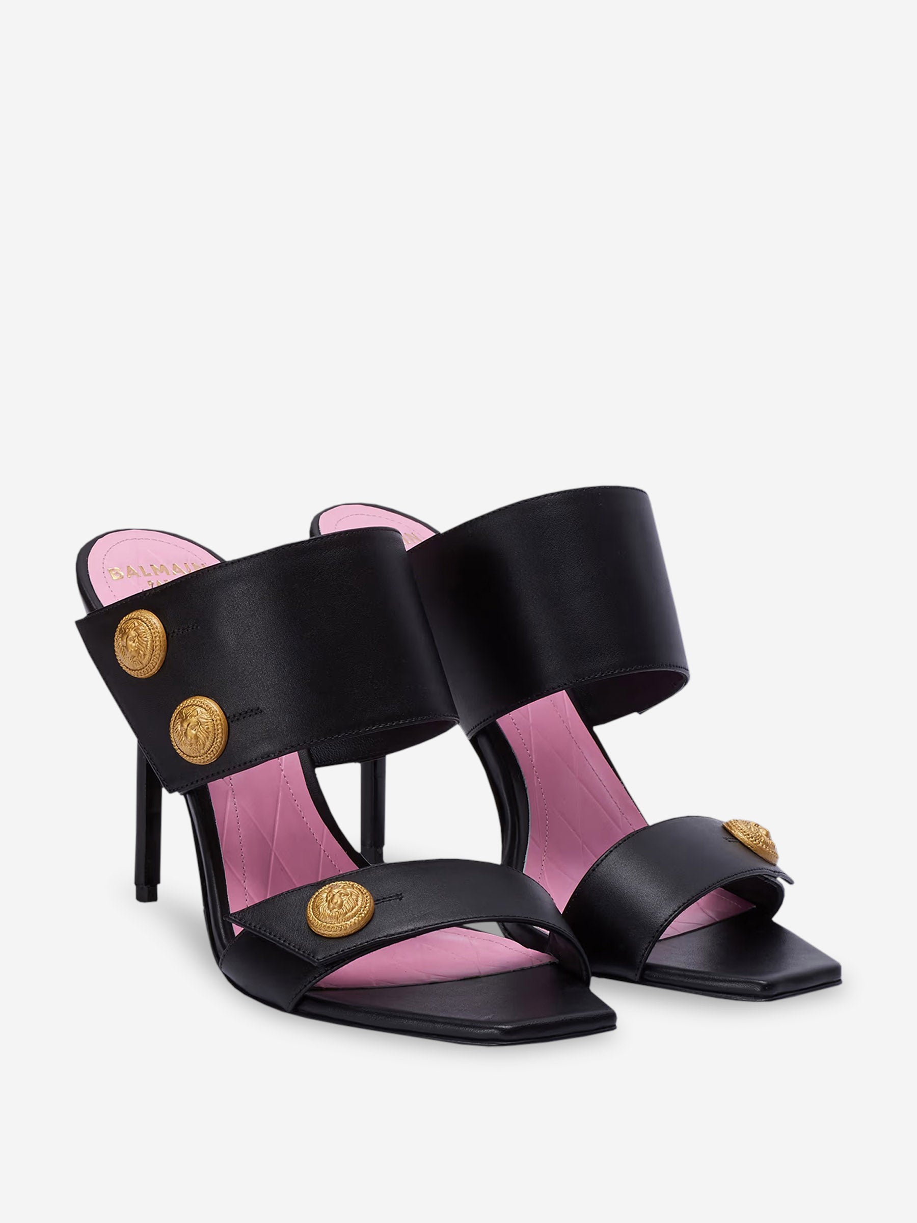 Outlet online Balmain Mujer Sandalias Tacón Eva color Negro sku 800-005397 01 - Foto 3