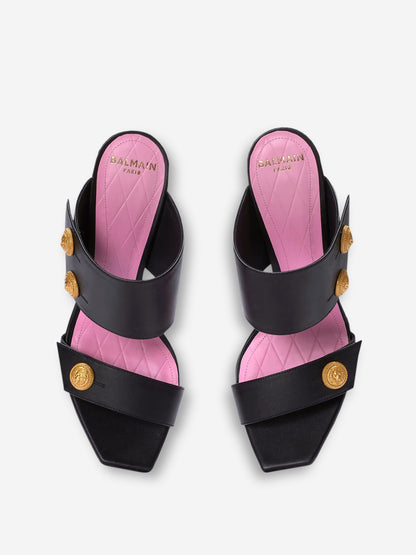 Outlet online Balmain Mujer Sandalias Tacón Eva color Negro sku 800-005397 01 - Foto 4