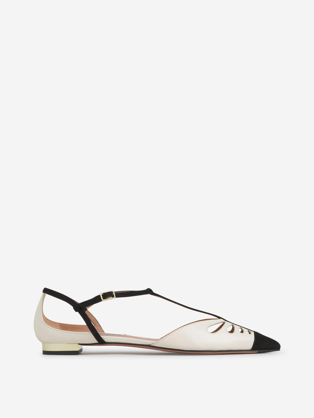 Aquazzura Mujer Barcelona Bailarinas Planas Camille color Blanco Y Negro sku 800-005409 01 - Foto 1