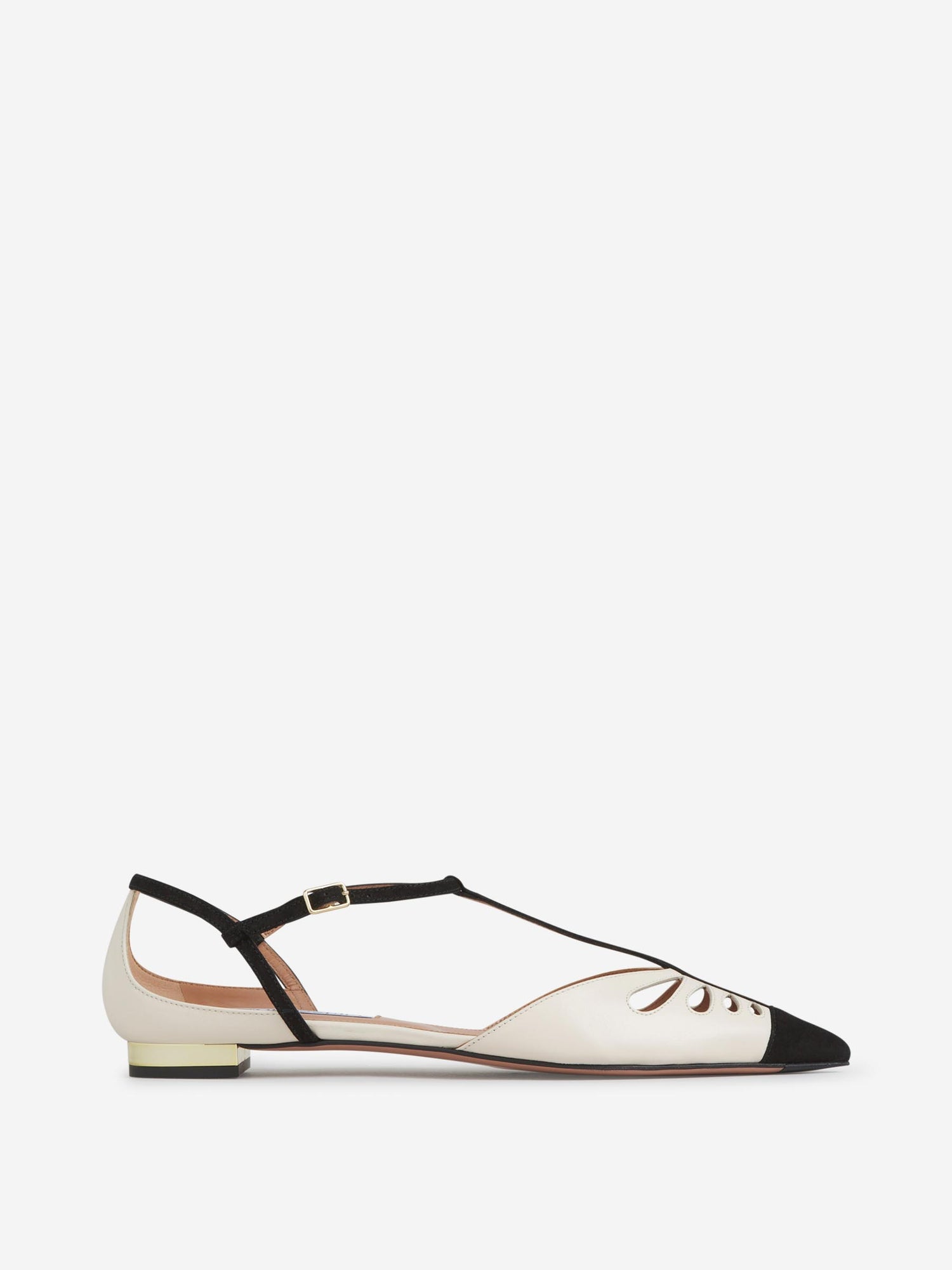 Aquazzura Mujer Barcelona Bailarinas Planas Camille color Blanco Y Negro sku 800-005409 01 - Foto 1