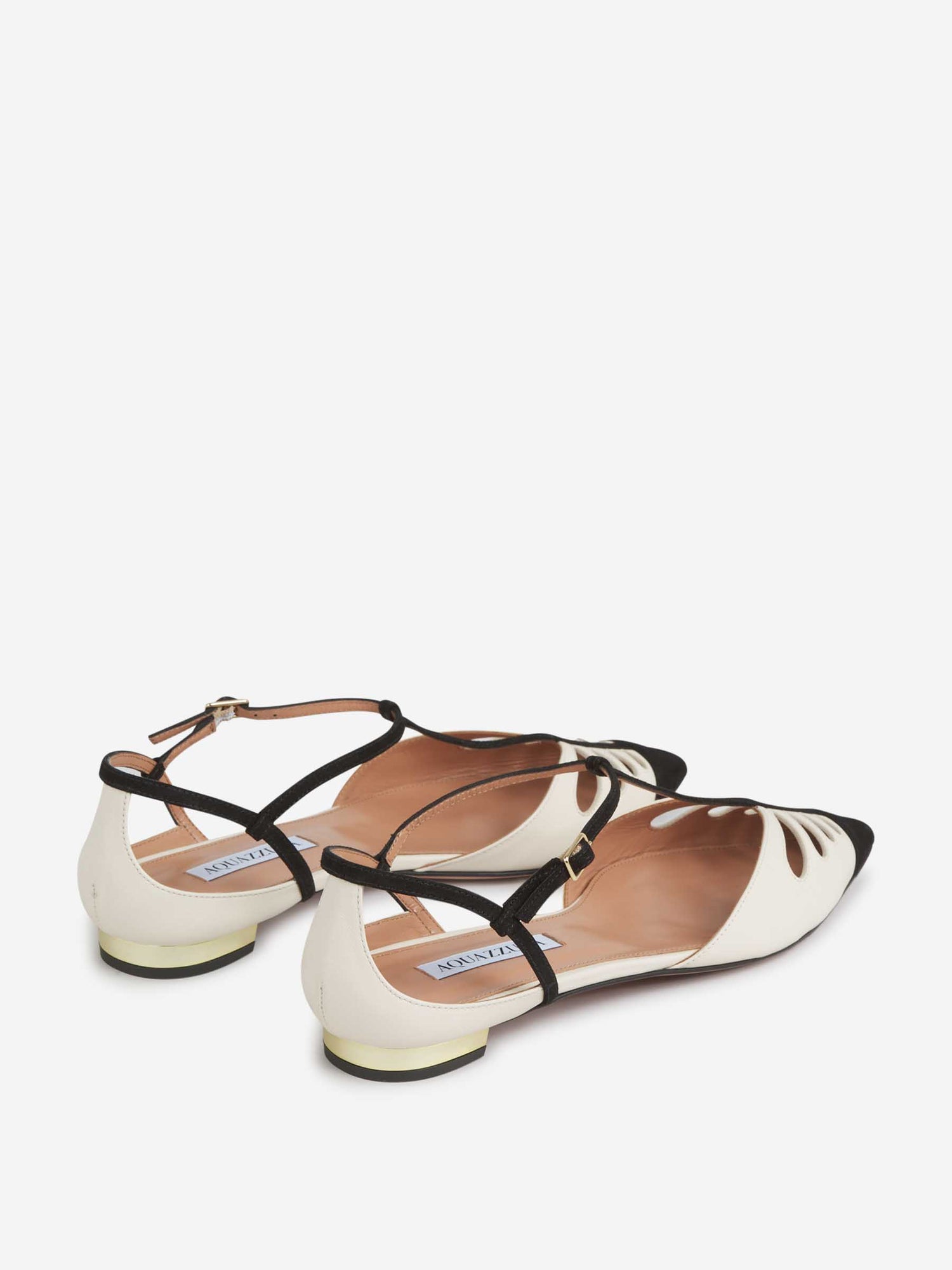 Aquazzura Mujer Barcelona Bailarinas Planas Camille color Blanco Y Negro sku 800-005409 01 - Foto 3