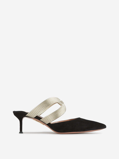 Aquazzura Mujer Barcelona Mules Esencia Tacón color Negro sku 800-005412 01 - Foto 1