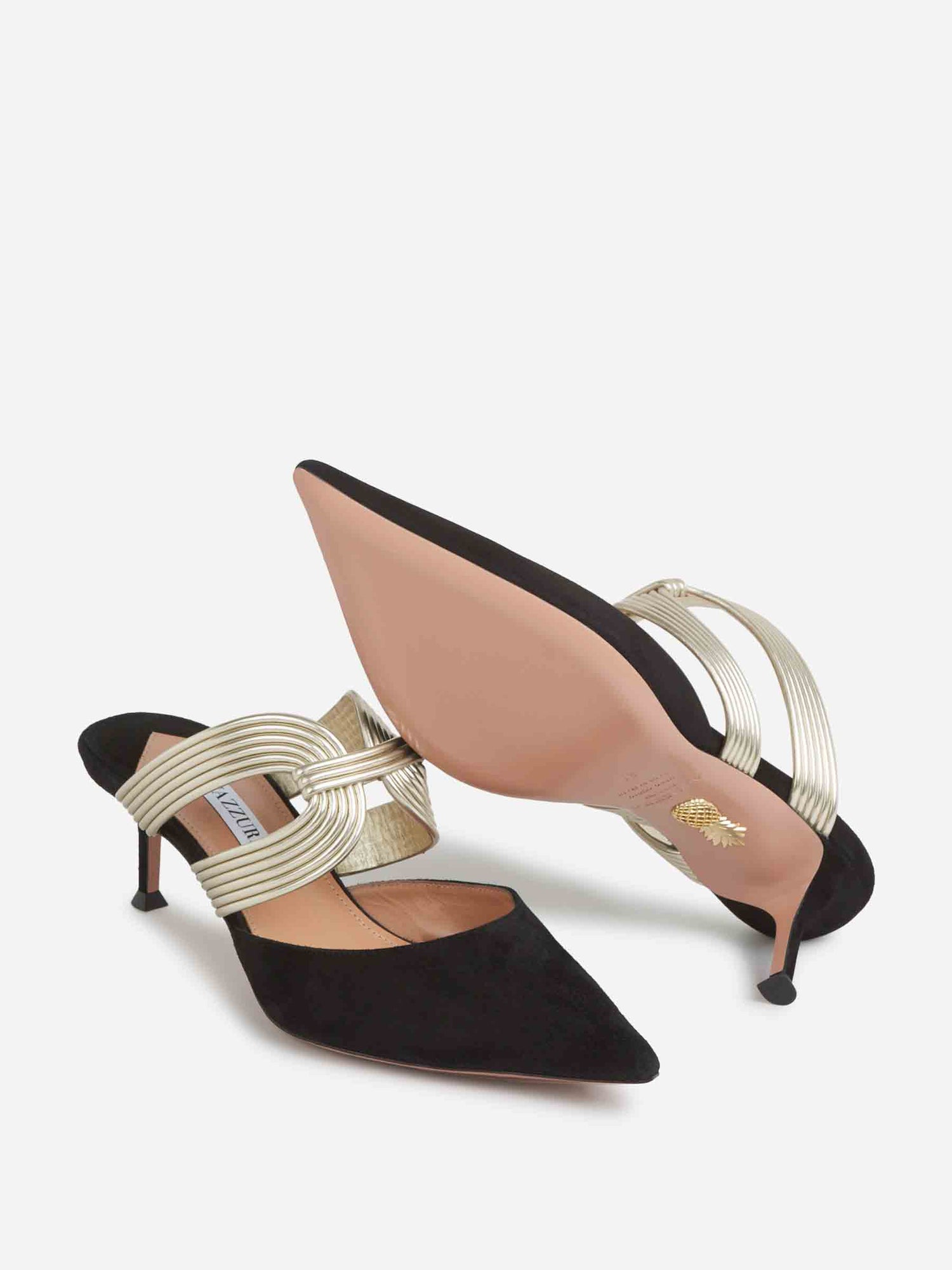 Aquazzura Mujer Barcelona Mules Esencia Tacón color Negro sku 800-005412 01 - Foto 4