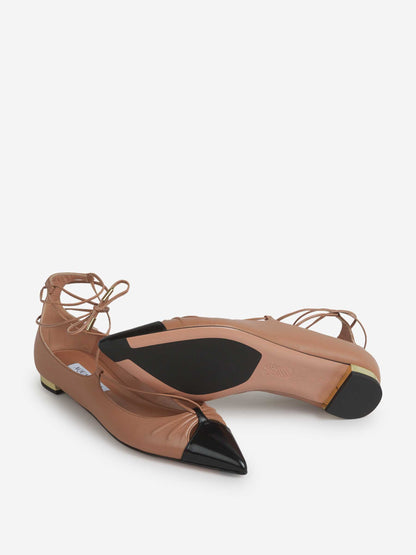 Aquazzura Mujer Barcelona Bailarinas Tiras Gabi color Camel sku 800-005415 01 - Foto 4