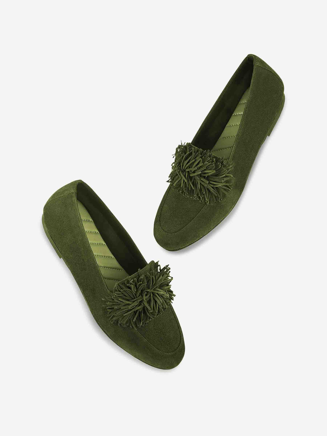 Aquazzura Mujer Barcelona Mocasines Gytane Flecos color Verde sku 800-005416 01 - Foto 2