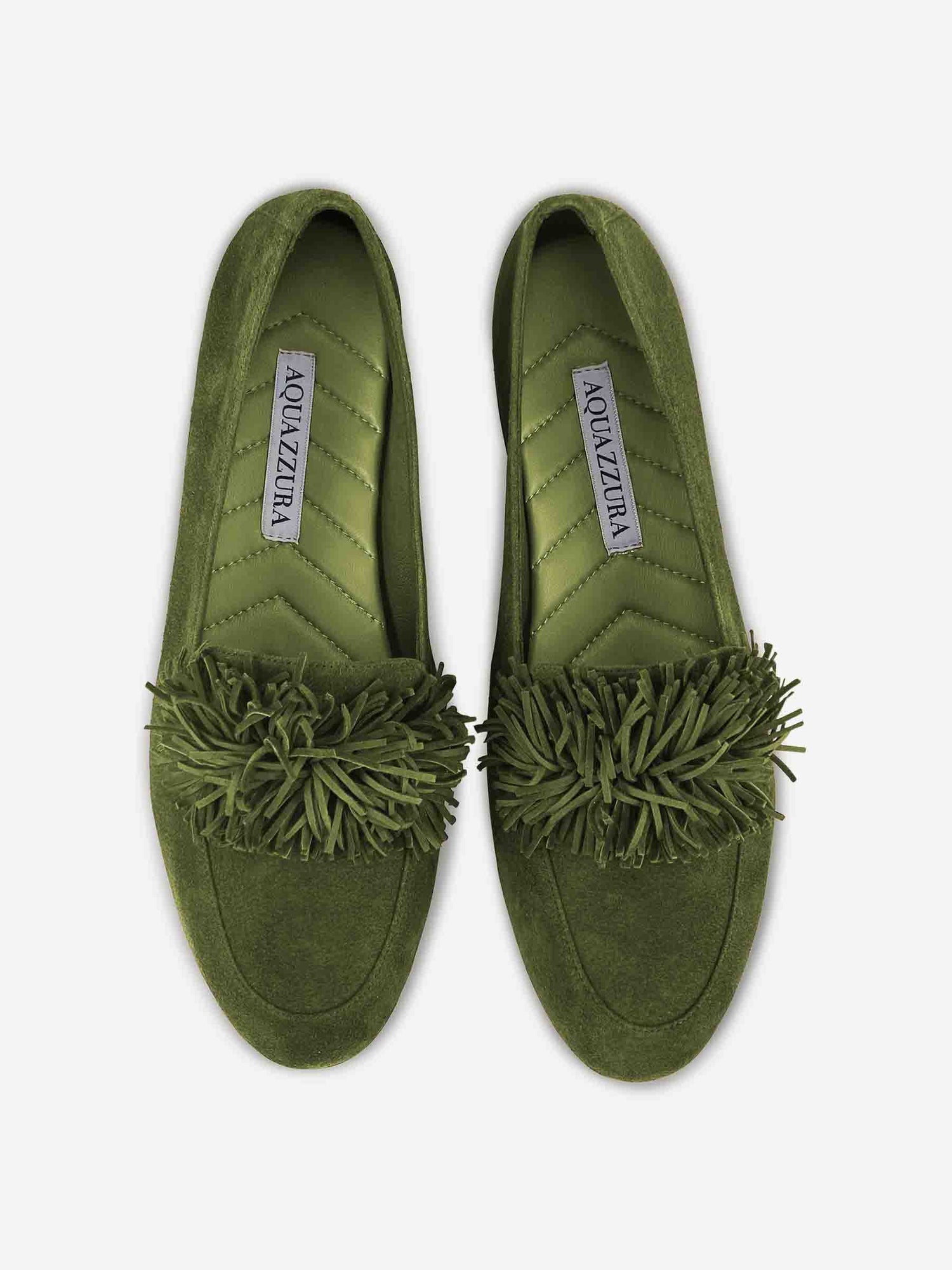 Aquazzura Mujer Barcelona Mocasines Gytane Flecos color Verde sku 800-005416 01 - Foto 3