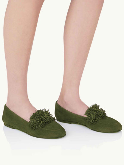 Aquazzura Mujer Barcelona Mocasines Gytane Flecos color Verde sku 800-005416 01 - Foto 4