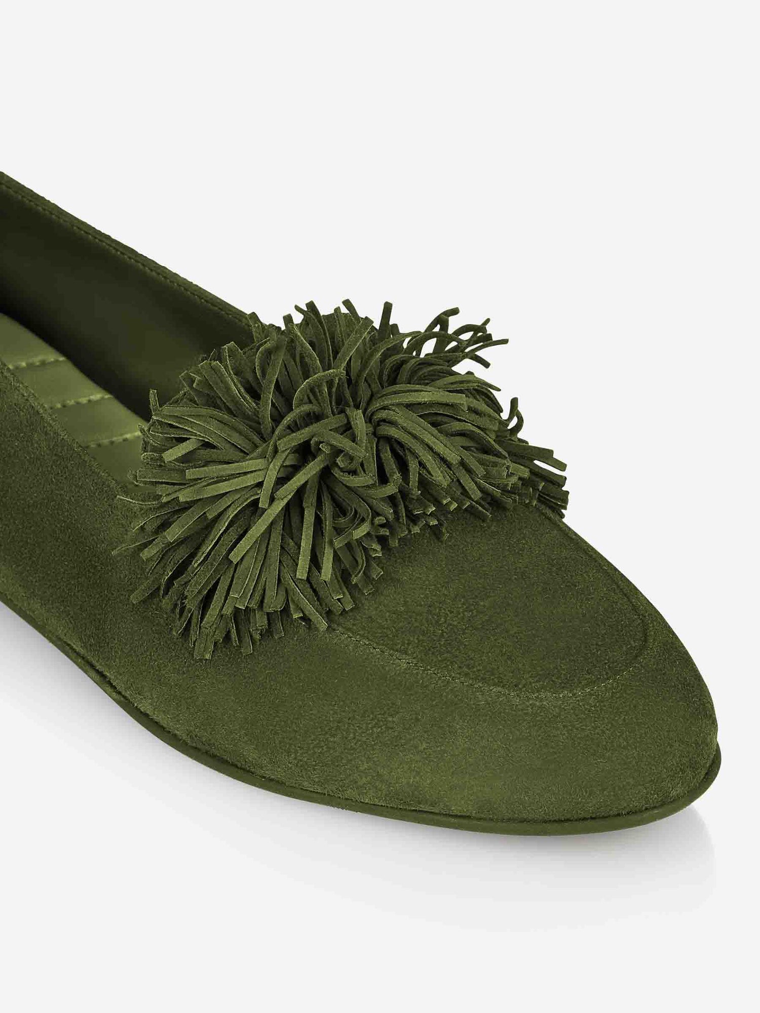 Aquazzura Mujer Barcelona Mocasines Gytane Flecos color Verde sku 800-005416 01 - Foto 6