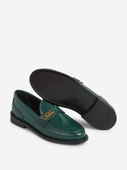 Outlet online Dorothee Schumacher Mujer Mocasines Modern Shine color Verde Oscuro sku 800-005447 01 - Foto 4