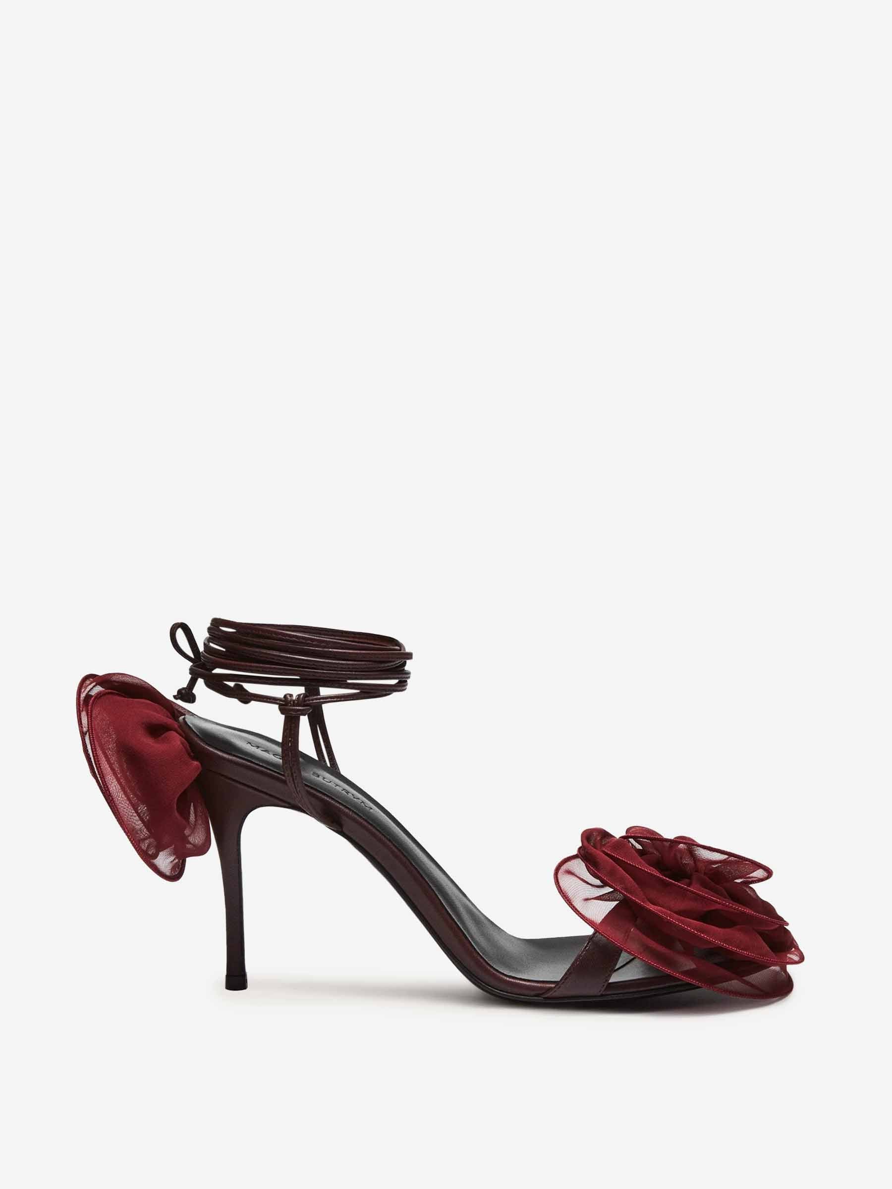 Magda Butrym Mujer Barcelona Sandalias Doble Flor color Burdeos sku 800-005462 01 - Foto 1