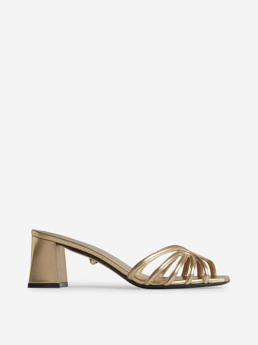 Aleví Milano Mujer Barcelona Mules Dorados Tiras color Dorado sku 800-005468 01 - Foto 1
