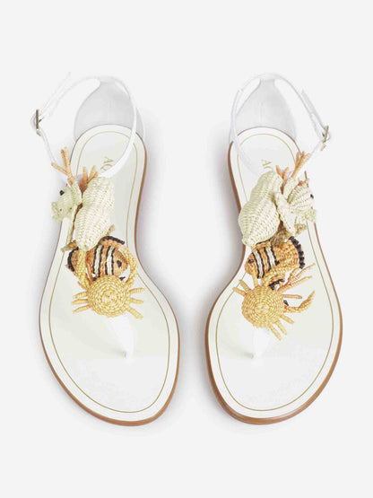 Outlet online Aquazzura Mujer Sandalias Planas Marea color Materiales sku 800-005483 01 - Foto 3