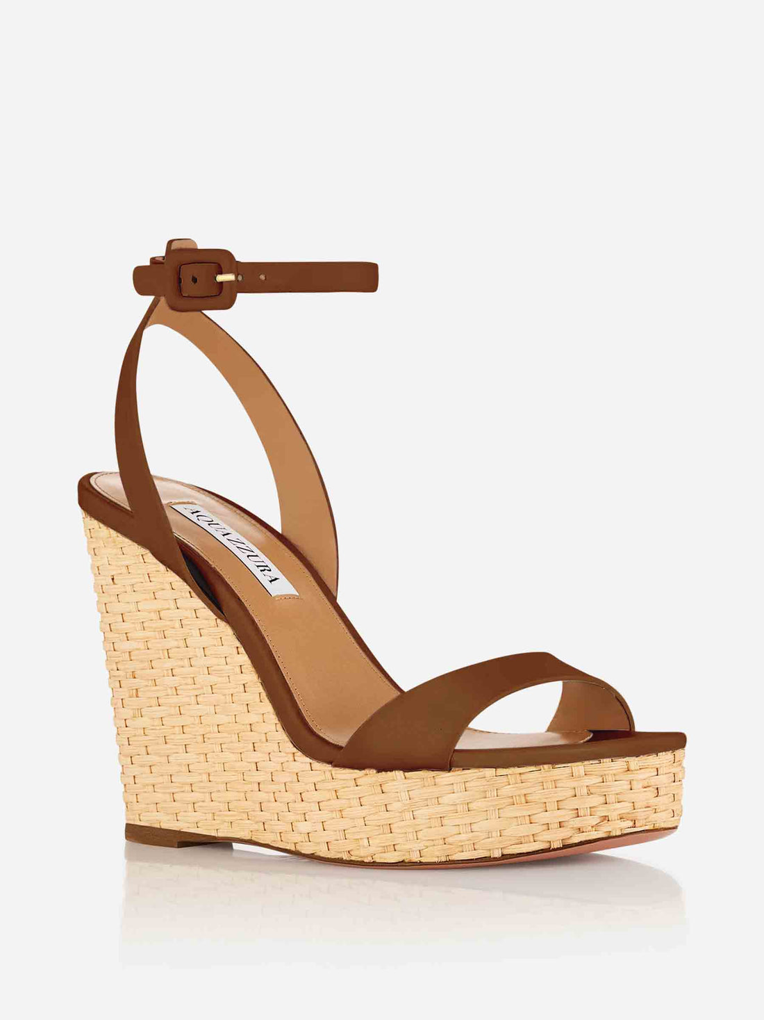 Aquazzura Mujer Barcelona Cuñas Sunseeker Wedge 110 color Marrón sku 800-005486 02 - Foto 2