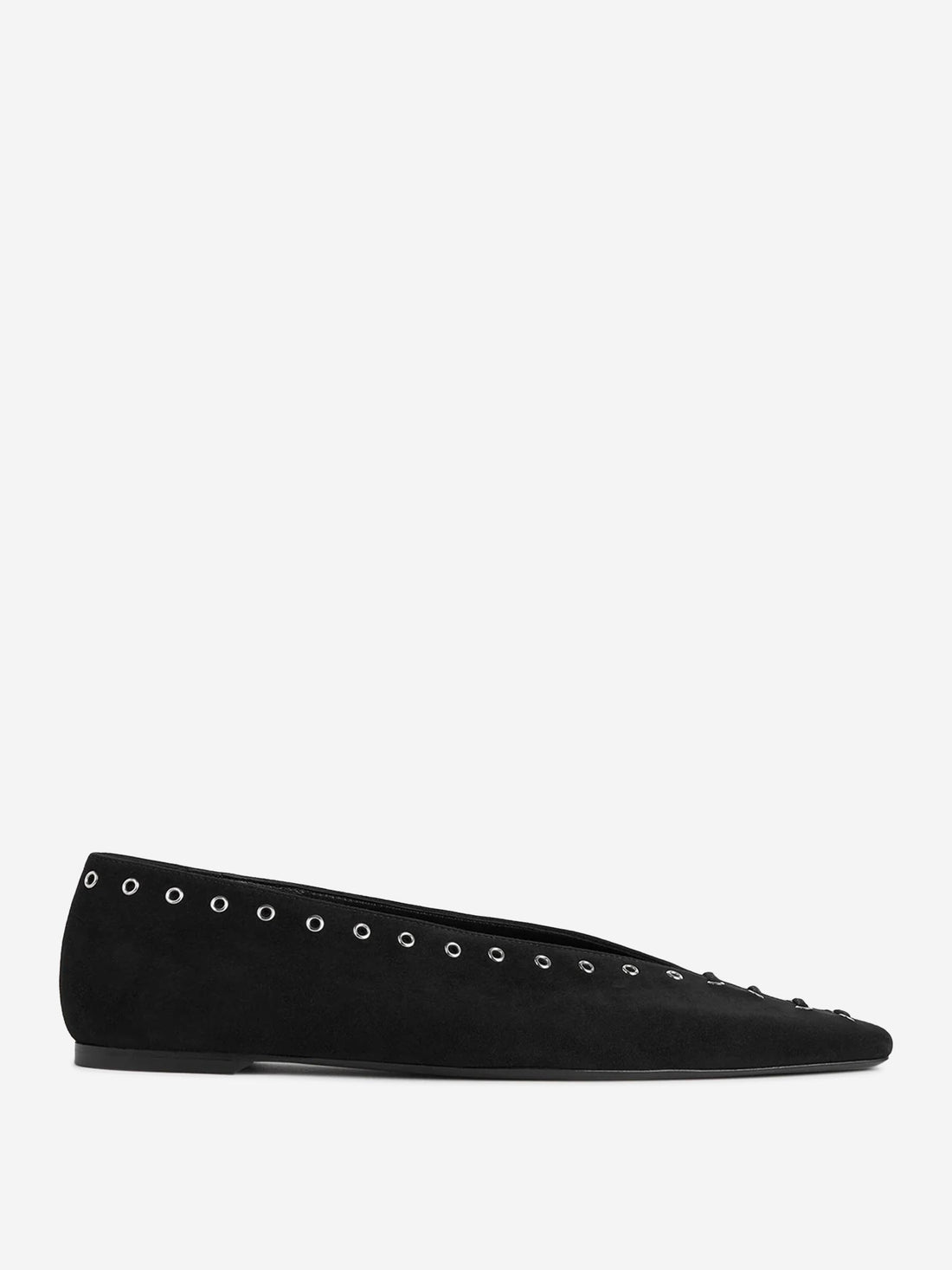 TOTEME Mujer Barcelona Bailarinas Ante Cordones color Negro sku 800-005502 01 - Foto 1