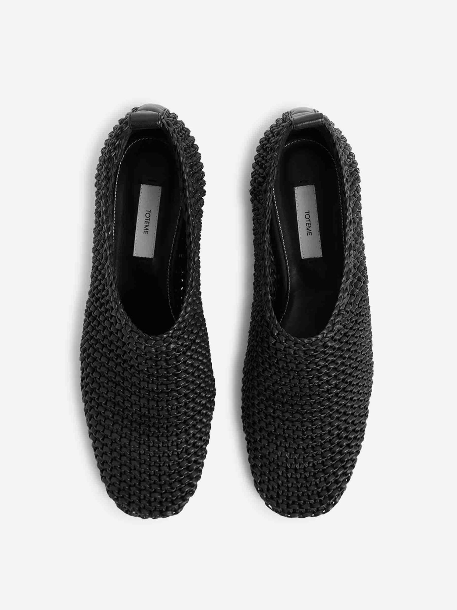 Outlet online TOTEME Mujer Bailarinas Piel Tejida color Negro sku 800-005503 01 - Foto 4