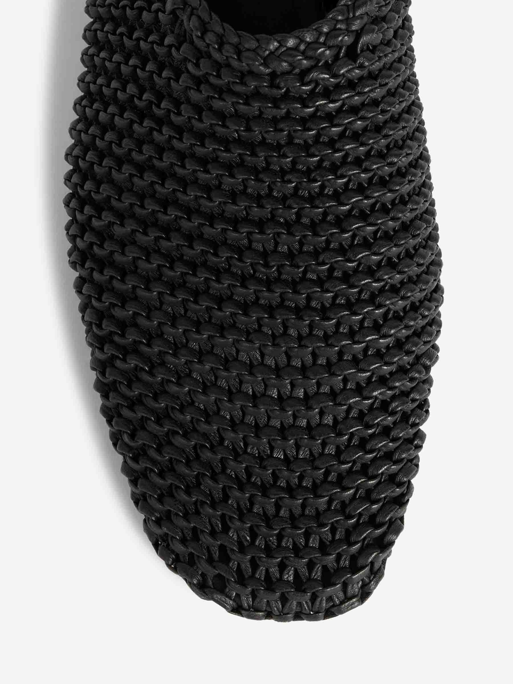 Outlet online TOTEME Mujer Bailarinas Piel Tejida color Negro sku 800-005503 01 - Foto 5