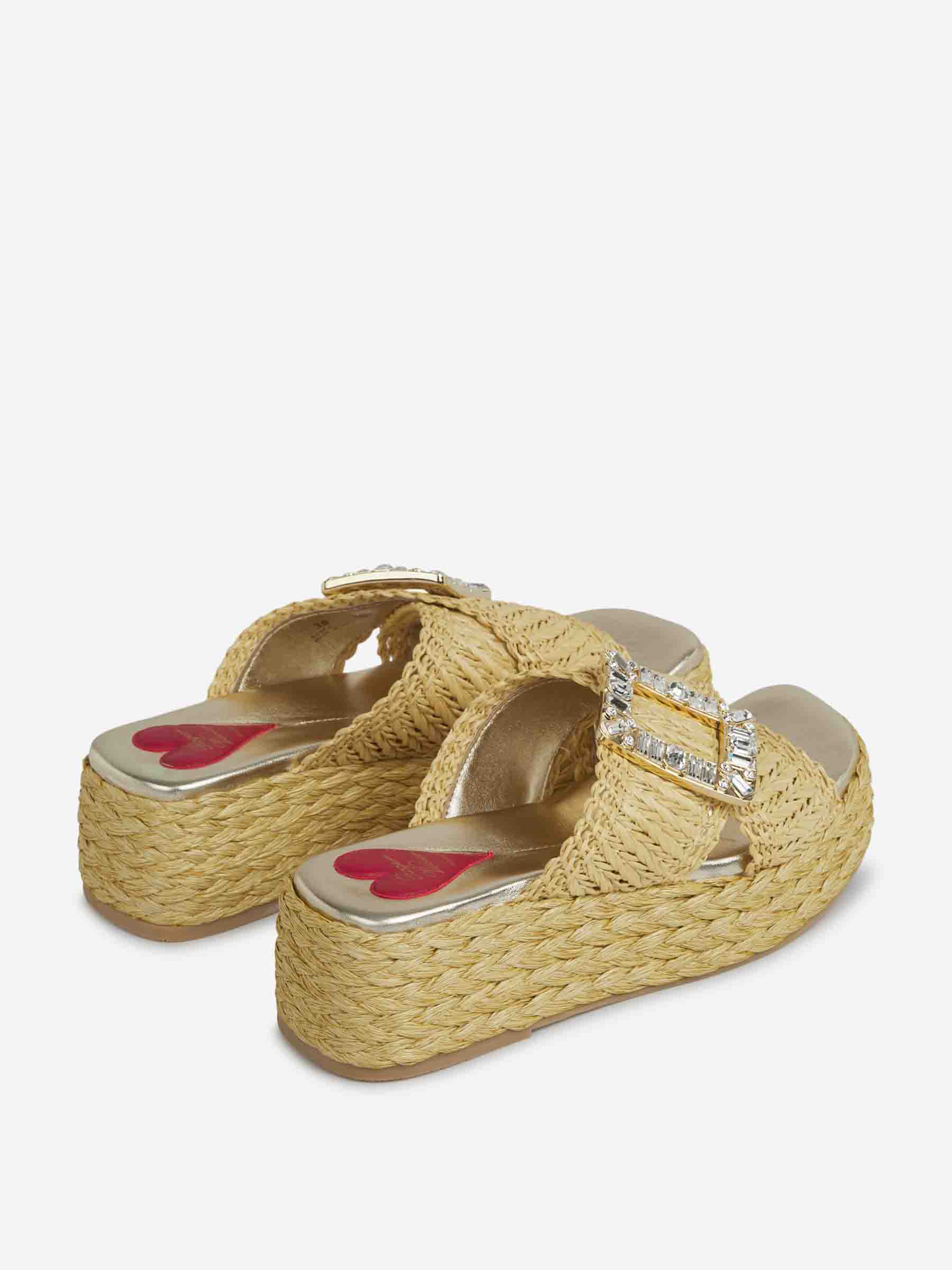 Outlet online Roger Vivier Mujer Mules Plataforma Rafia color Materiales sku 800-005504 00 - Foto 3