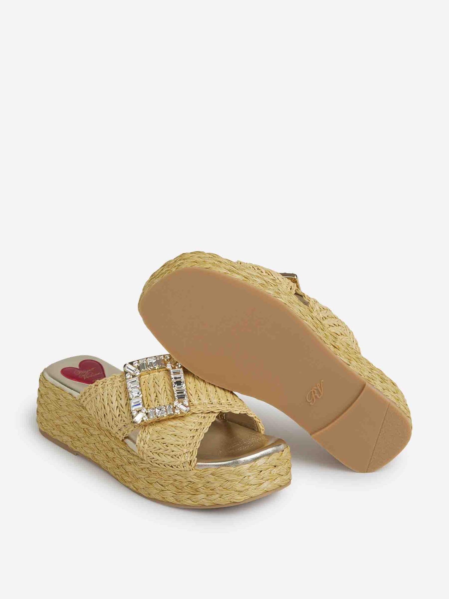 Outlet online Roger Vivier Mujer Mules Plataforma Rafia color Materiales sku 800-005504 00 - Foto 4