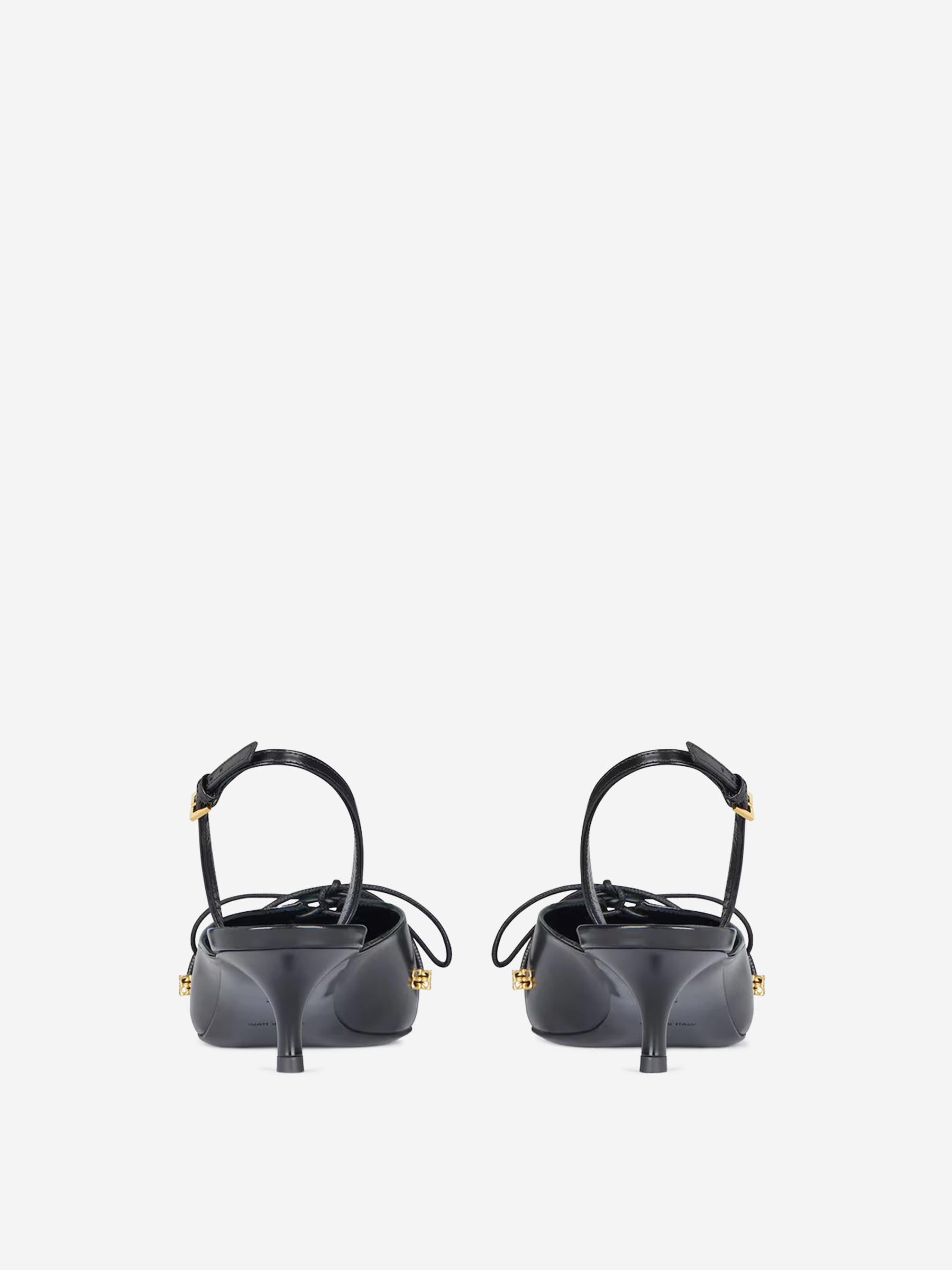 Outlet online Givenchy Mujer Slingbacks Cordones Piel color Negro sku 800-005523 01 - Foto 3