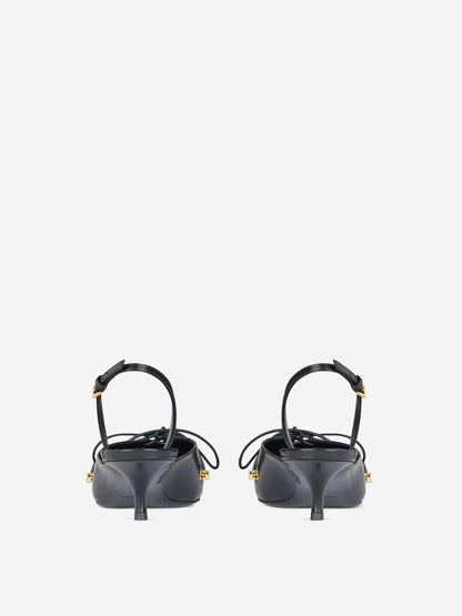 Outlet online Givenchy Mujer Slingbacks Cordones Piel color Negro sku 800-005523 01 - Foto 3