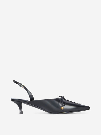 Outlet online Givenchy Mujer Slingbacks Cordones Piel color Negro sku 800-005523 01 - Foto 4