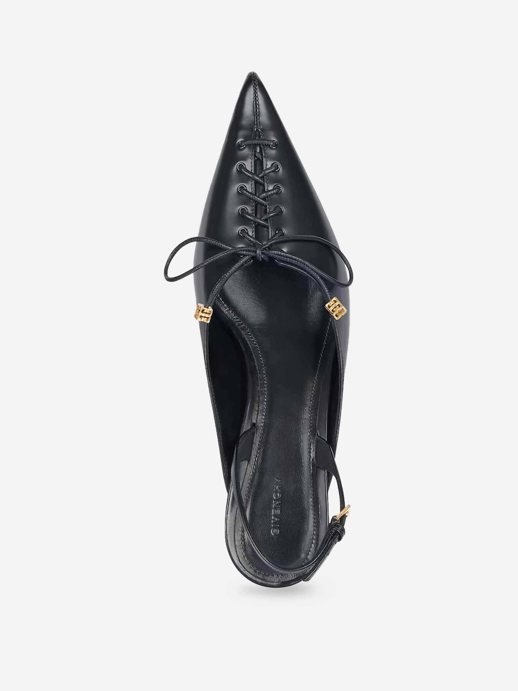 Outlet online Givenchy Mujer Slingbacks Cordones Piel color Negro sku 800-005523 01 - Foto 2