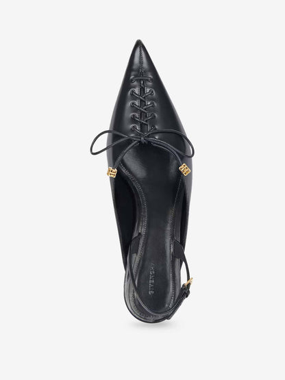 Outlet online Givenchy Mujer Slingbacks Cordones Piel color Negro sku 800-005523 01 - Foto 2