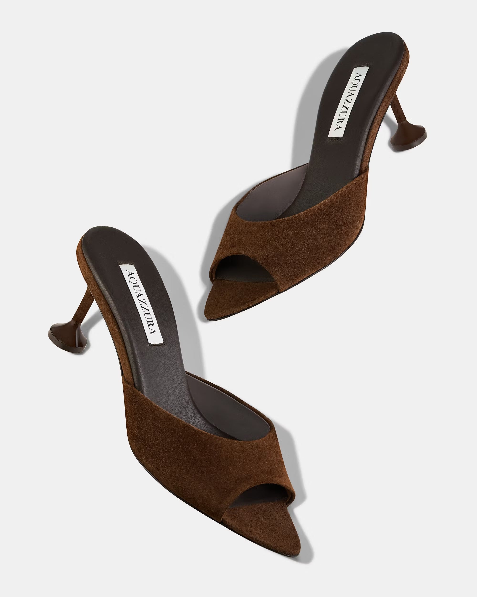 Outlet online Aquazzura Mujer Mules Bisous 65 color Marrón sku 800-005524 01 - Foto 3